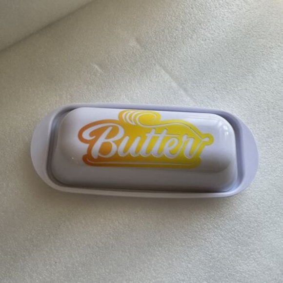 Single Stick Butter Dish Storage Container W/ Design - Picture 2 of 7